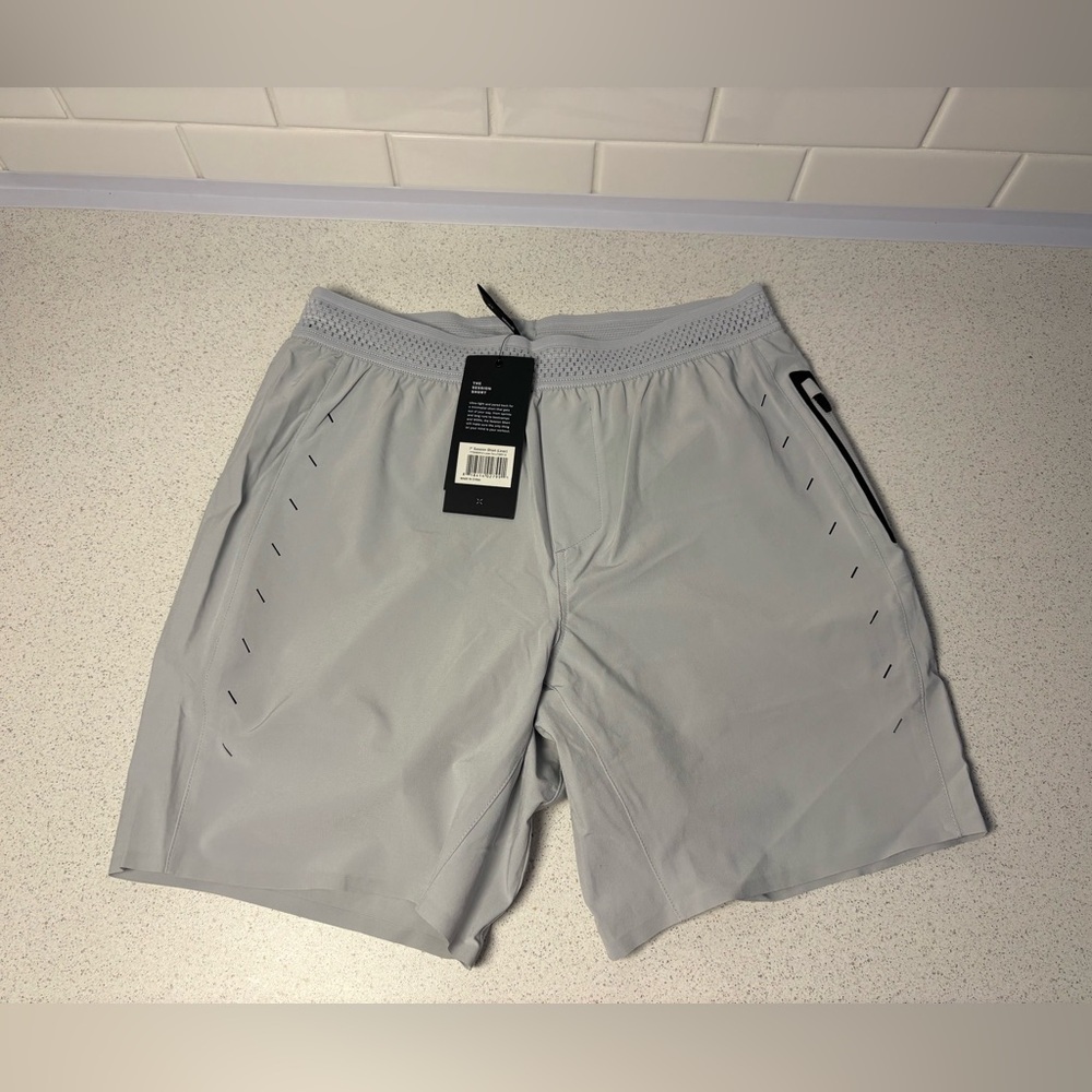 Ten THOUSAND Mens Active Session Short 7in Lined Workout Run LTGRY Small